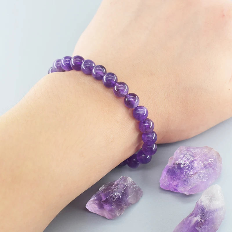 Bracelet Perle Amethyste