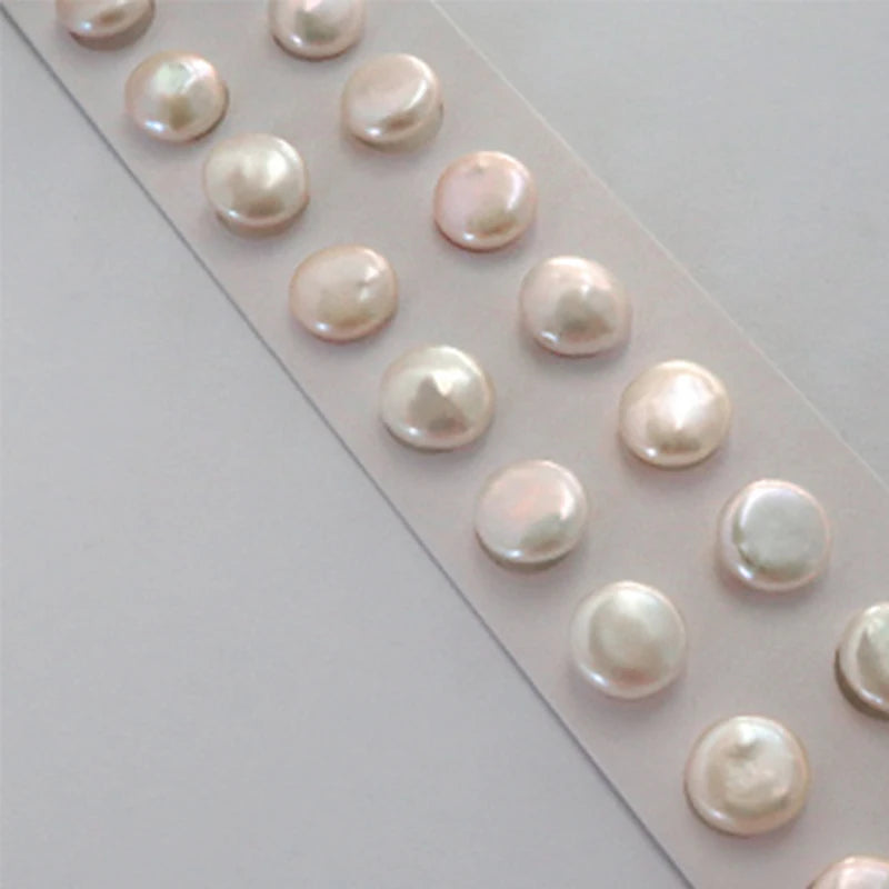 Boucle d'Oreille Perle Plate