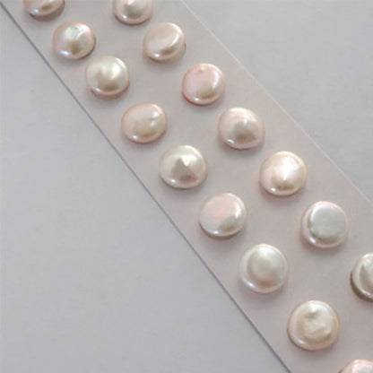 Boucle d'Oreille Perle Plate