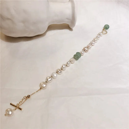 Bracelet Perle Plate Femme