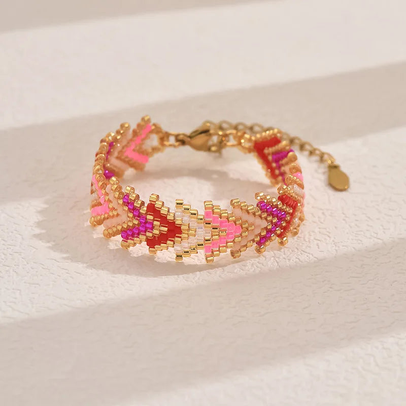 Bracelet en Perle Tissé