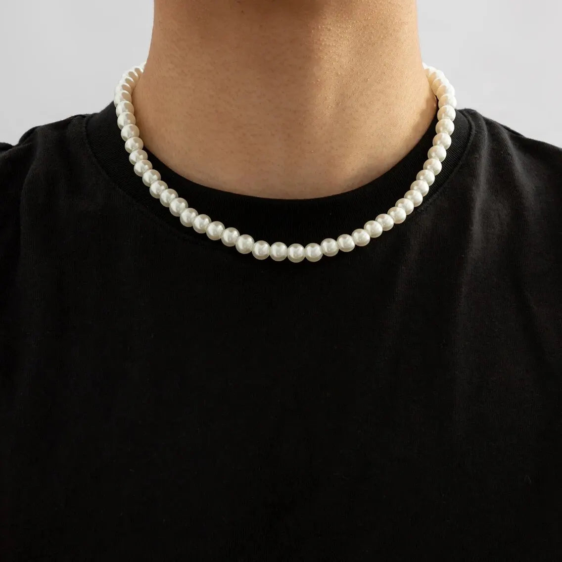 Collier Ras de Cou Perles Blanches