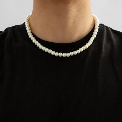 Collier Ras de Cou Perles Blanches