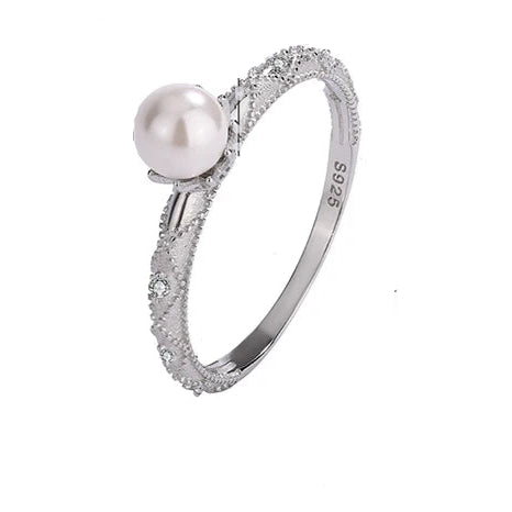 Bague Solitaire Perle