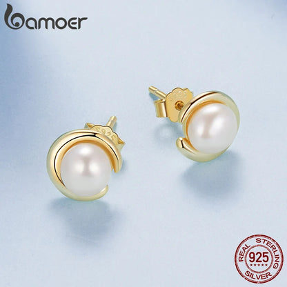 boucle d'oreille perle or 18 carats