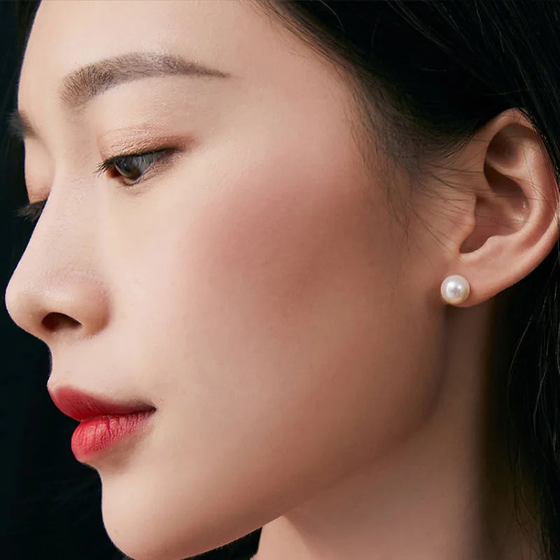 Boucle d'Oreille Grosse Perle de Culture