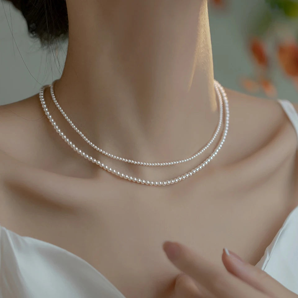 Collier Perle Fine Ras de Cou