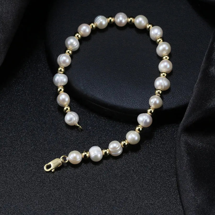 Bracelet Perle Blanche