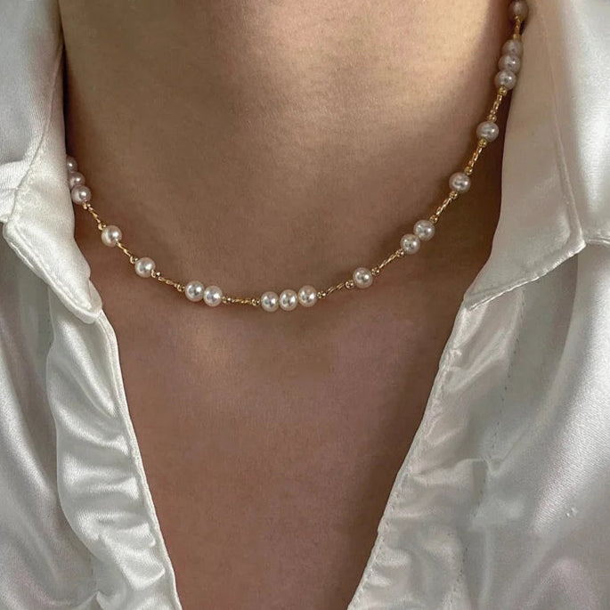 Collier Perle Naturelle 14 Carats