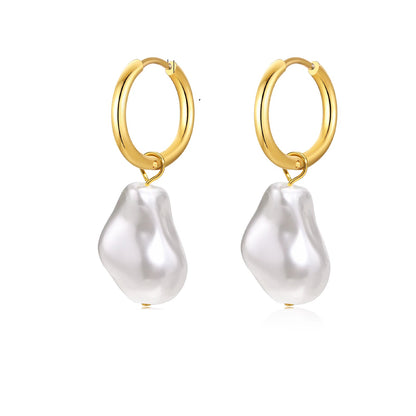 Boucle d'Oreille Homme Perle