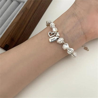 Bracelet Coeur Perle