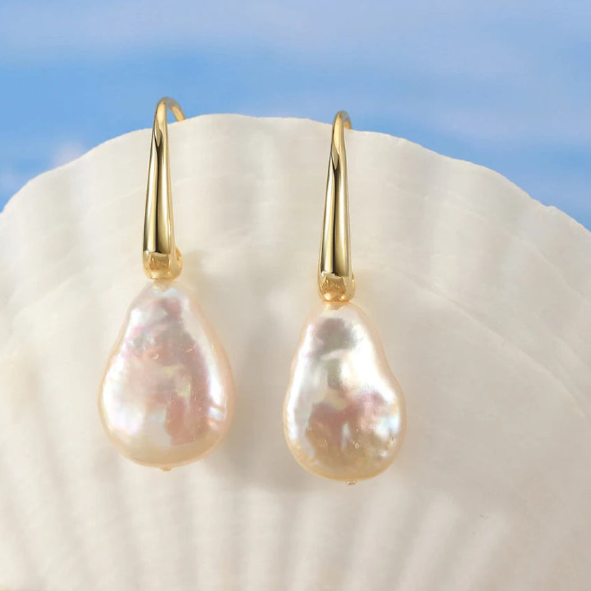 Boucle d'Oreille Perle Poire