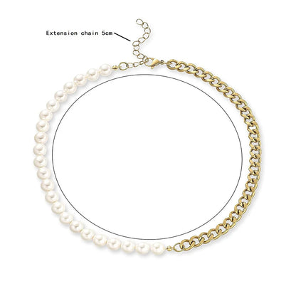 Collier de Perles Chaine Cubaine