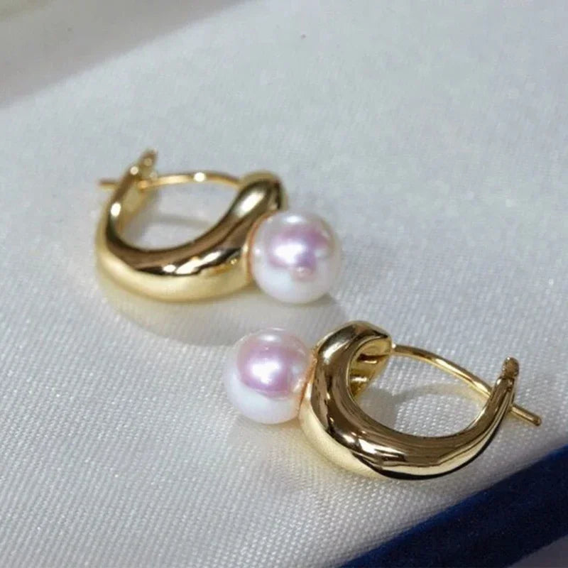 Boucle d'Oreille Perle Véritable
