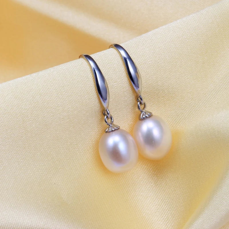 Boucle d'Oreille Perle Argent