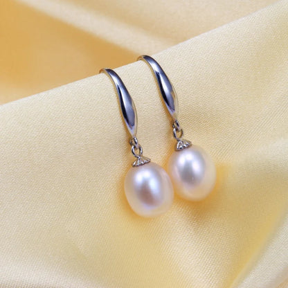 Boucle d'Oreille Perle Argent