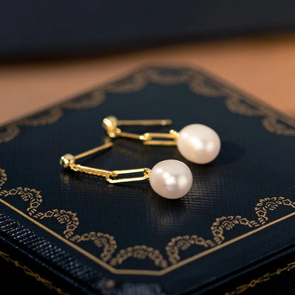 Boucle d'Oreille Perle Luxe