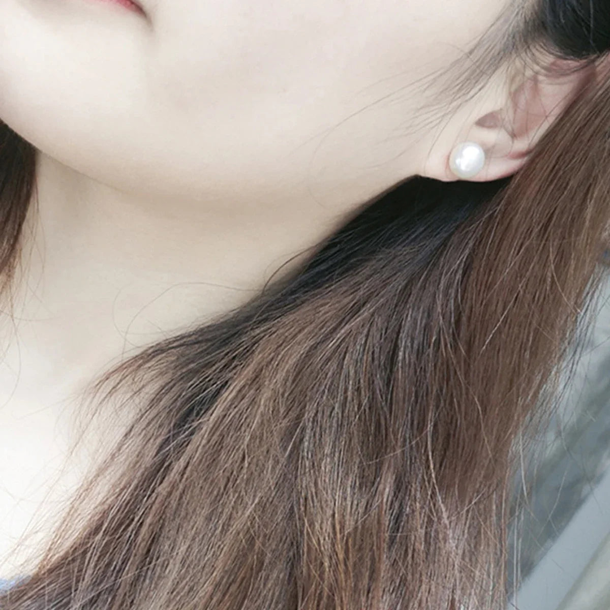 Boucle d'Oreille Clou Perle