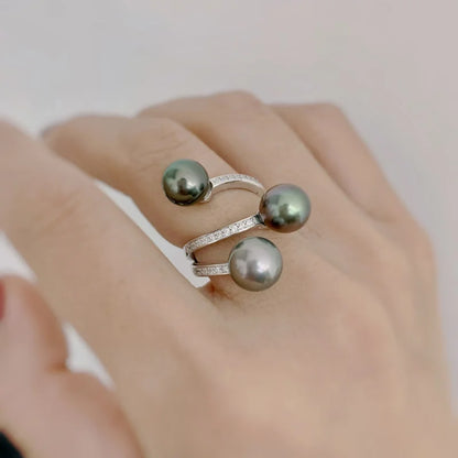 Bague Perle Noire
