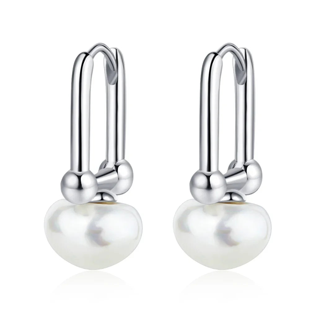 Boucle D'oreille Perle Pendante Homme