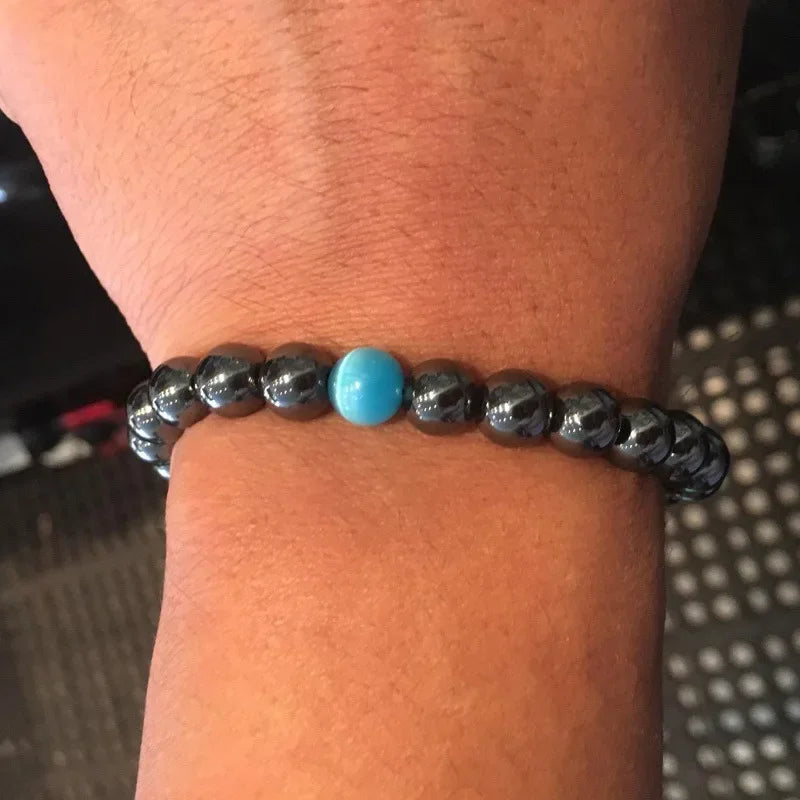 Bracelet Homme Perle Onyx