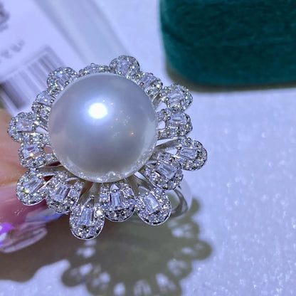 Bague Ancienne Perle et Diamant