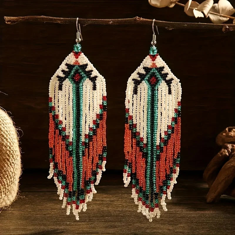 Boucle d'Oreille Perle de Rocaille
