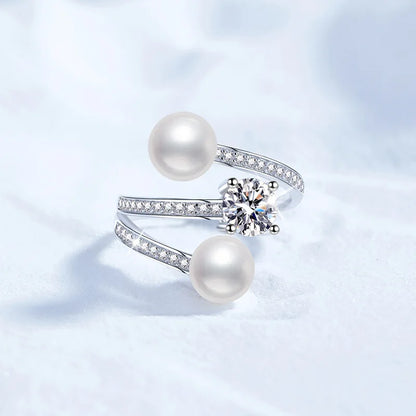 Bague Ouverte Perle