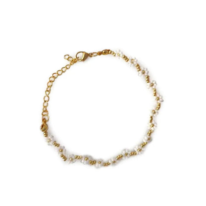 Bracelet Fleurs Perles