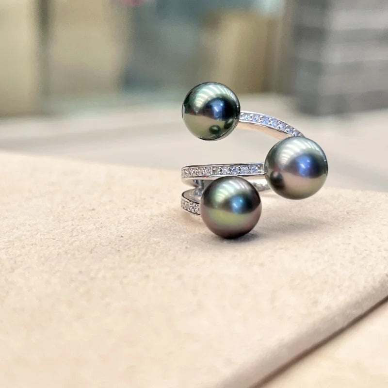 Bague Perle Noire