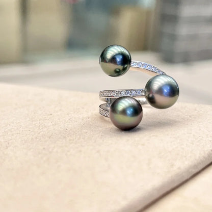 Bague Perle Noire
