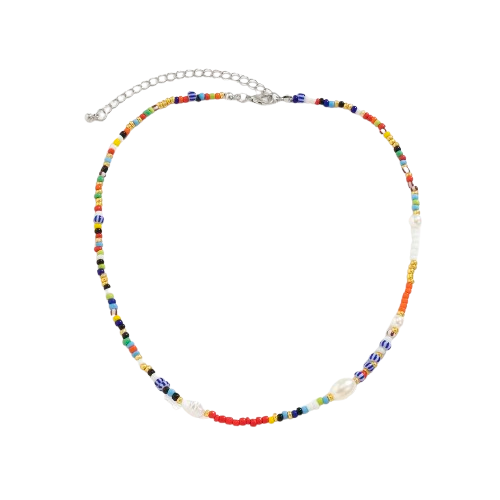 Collier Perle de Rocaille Colorées