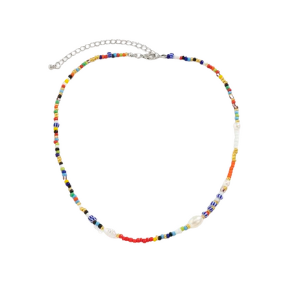 Collier Perle de Rocaille Colorées
