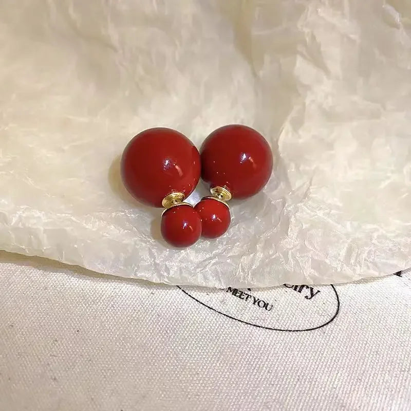 Boucle d'Oreille Perle Résine