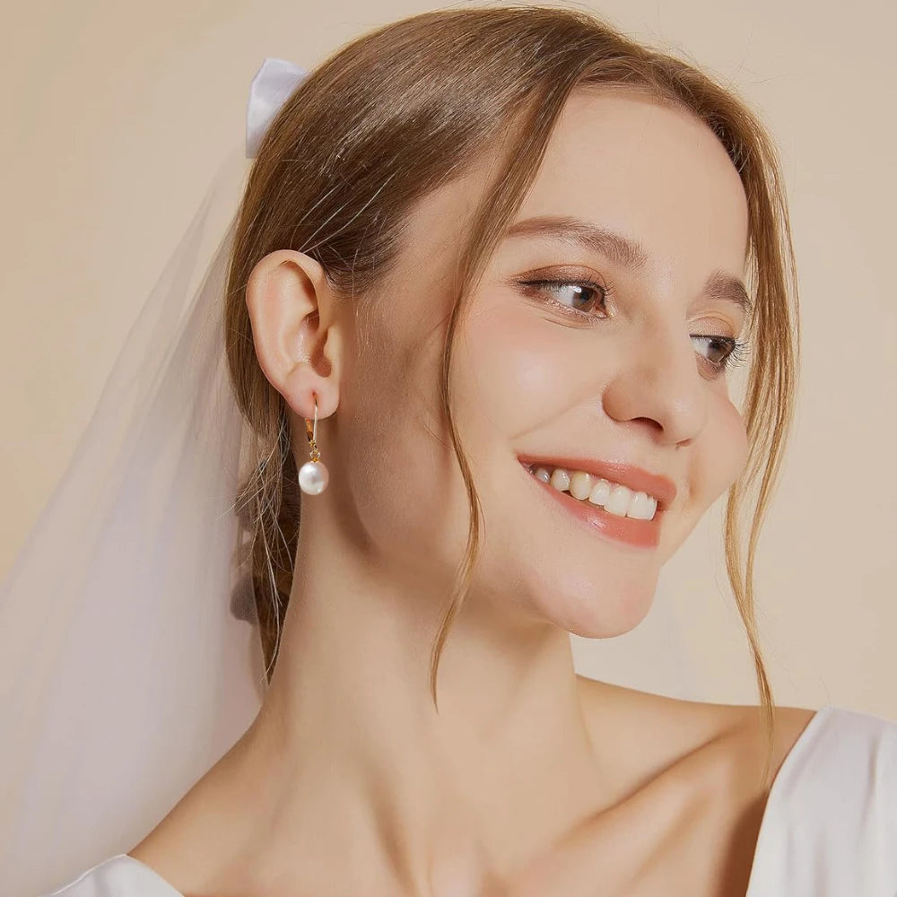 Boucle d'Oreille Perle d'Eau Douce