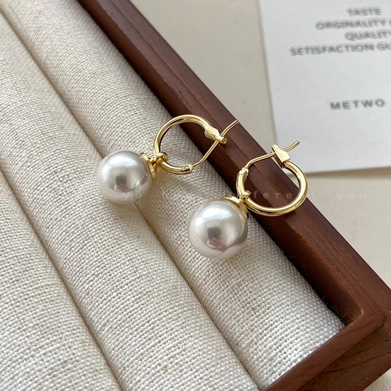 Boucle d'Oreille Perle Nacre
