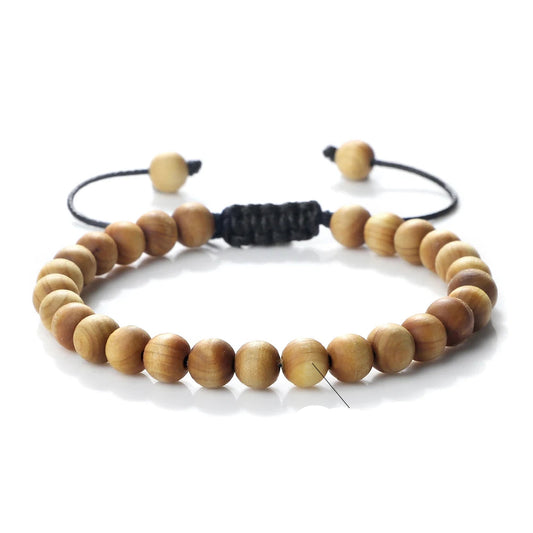 Bracelet Homme Perle Bois