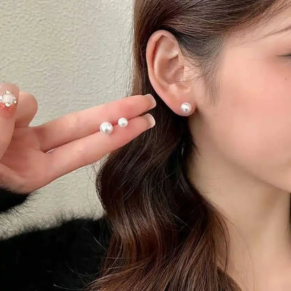 Boucle d'Oreille Puce Perle
