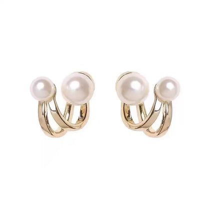 Boucle d'Oreille 2 Perles