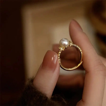 Bague Perle de Culture Vintage