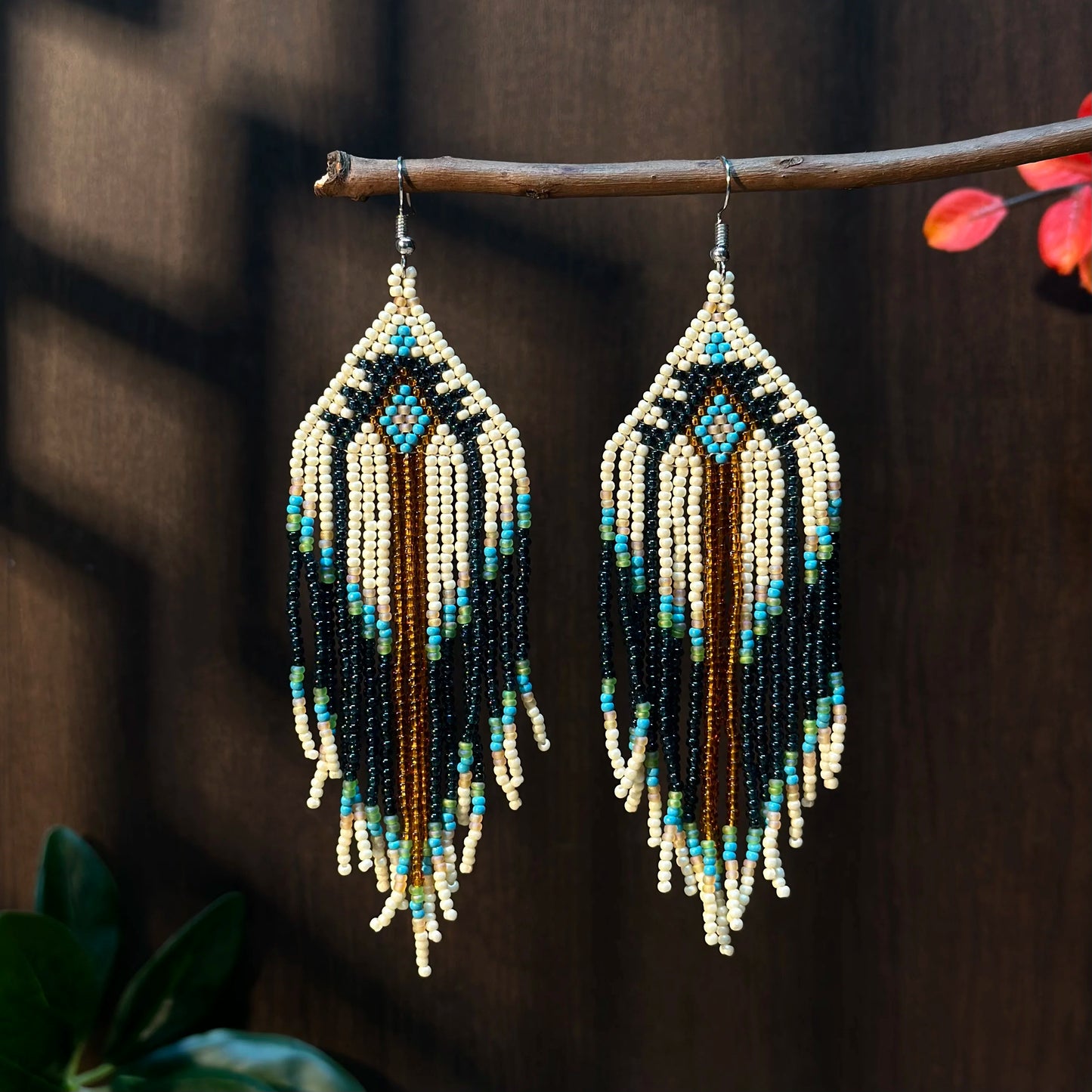 Boucle d'Oreille Perle de Rocaille