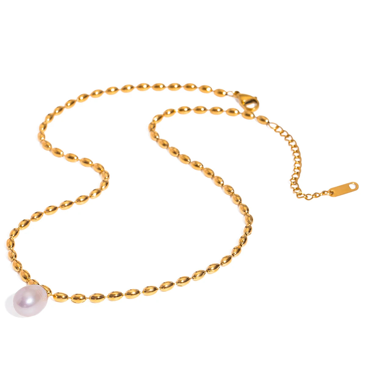 Collier Perle Plaqué Or 18K