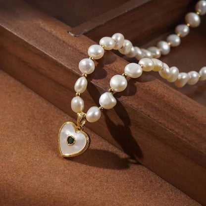 Collier Perles Nacres