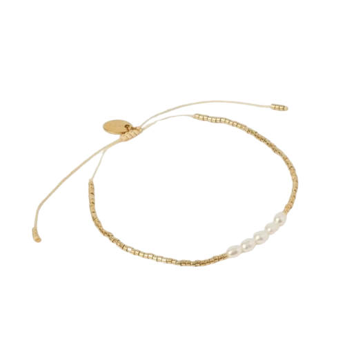 Bracelet Cordon Avec Perle De Culture