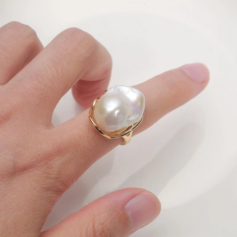 Bague Perle Baroque