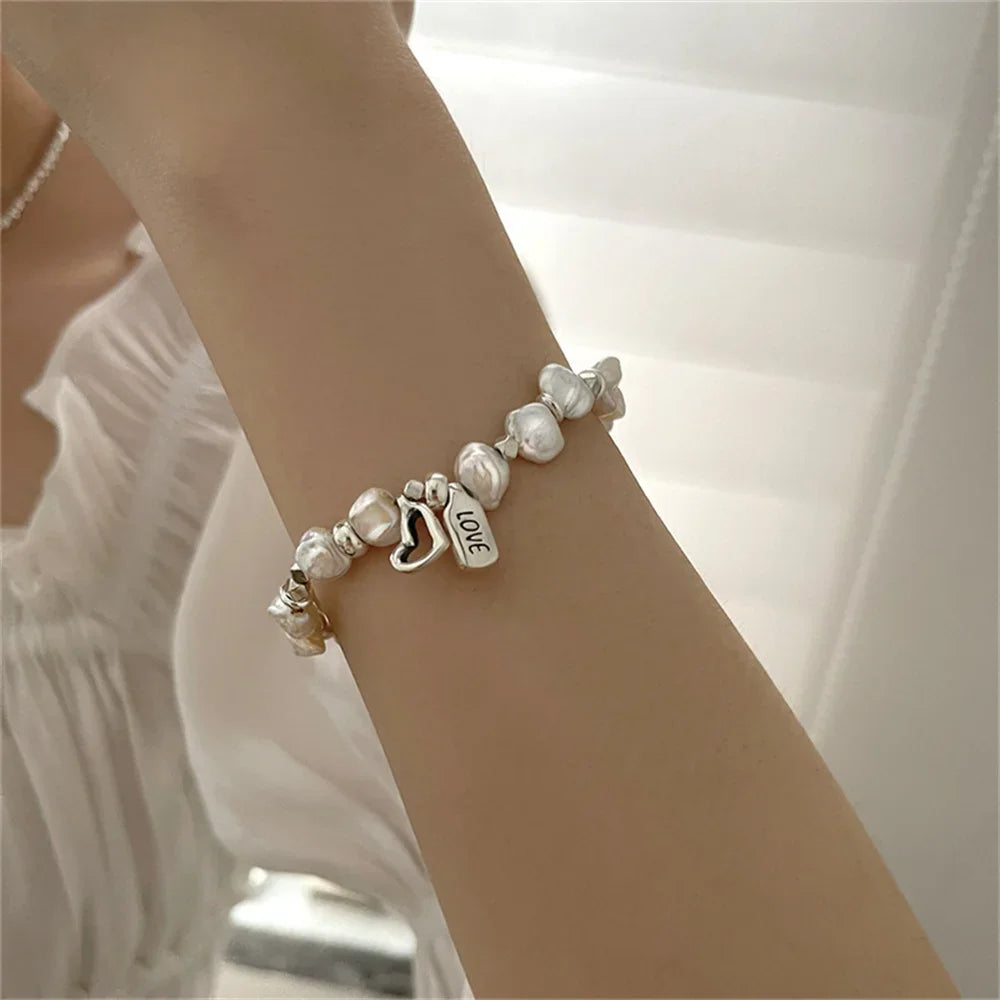 Bracelet Coeur Perle