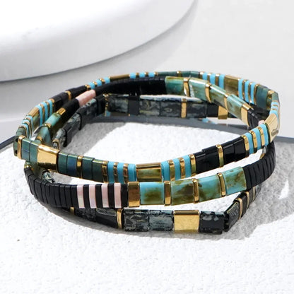 Bracelet Homme Perle Plate