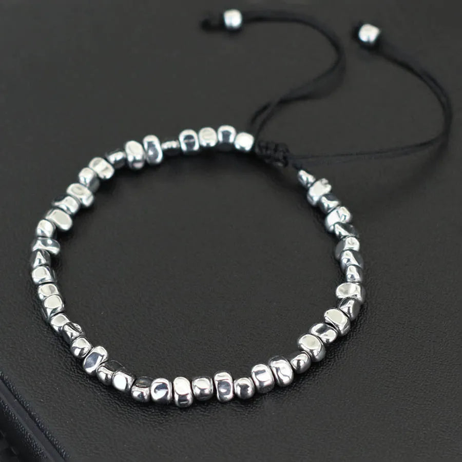 bracelet perle noeud coulissant