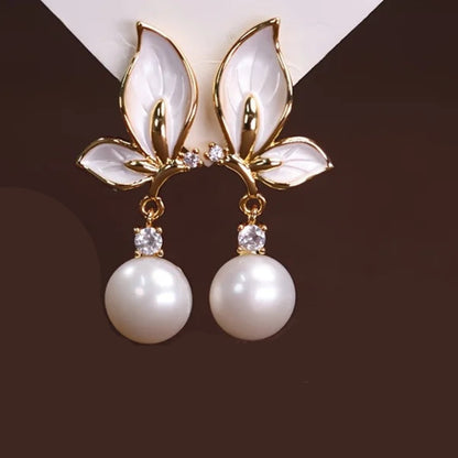 Boucle d'Oreille Perle Naturelle