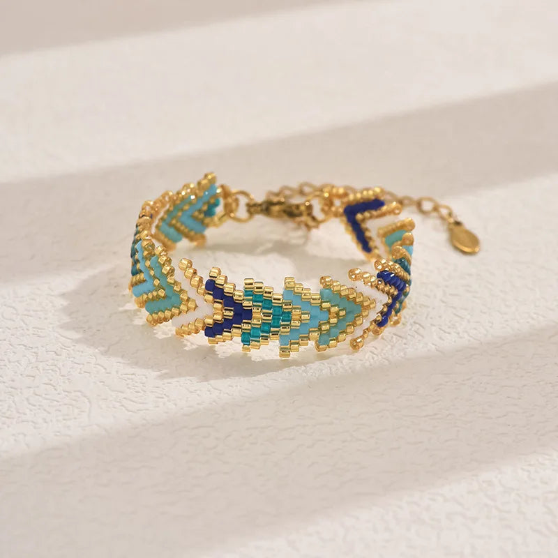 Bracelet en Perle Tissé